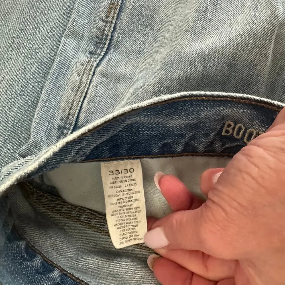 American Eagle Men's Bootcut Jeans 33 x 30 Medium Wash